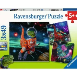 Discount Ravensburger Dinosaurs in Space - 3x49 Piece Puzzle