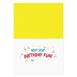 Online Peaceable Kingdom Dog Party Bus Birthday Card