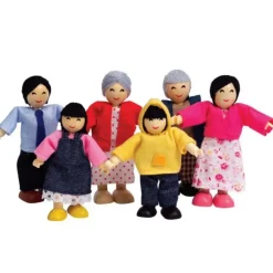 Discount Hape Dollhouse Families - Happy Family Asian