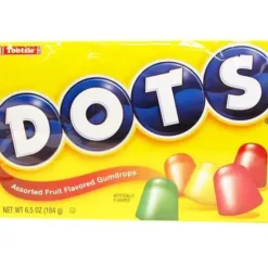 Best Tootsie DOTS Original Fruit Flavored Gum Drops 6.5 oz. Theater Box
