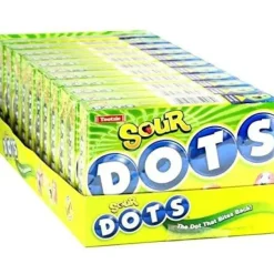 Best Tootsie DOTS Sours Fruit Flavored Gum Drops 6.5 oz. Theater Box