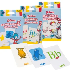 Sale 4 Seasons Dr. Seuss Educational Flash Cards - 36 Cards - Ages PreK-K