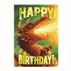 Discount Peaceable Kingdom Dragon Foil Birthday Card