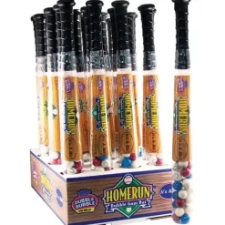 Hot Charms Dubble Bubble Homerun Baseball Bat With Gumballs 6.6 oz.
