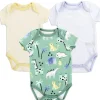 Online Childrens Apparel EMPORIO BABY Boys Newborn 3-Pack Creepers