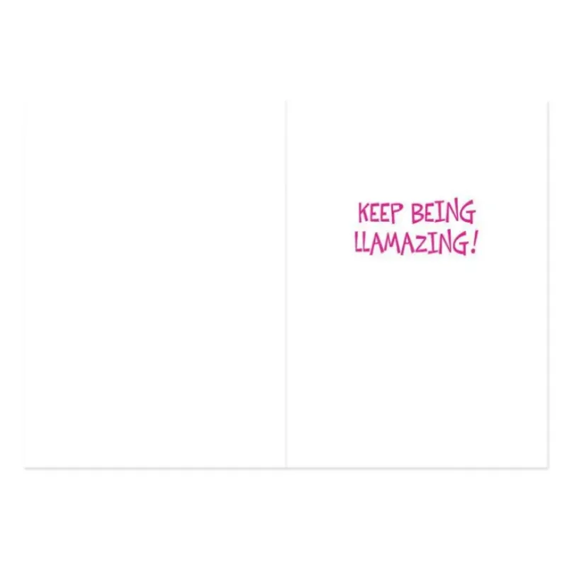 Peaceable Kingdom Empowerment - Fabulous Llama Card