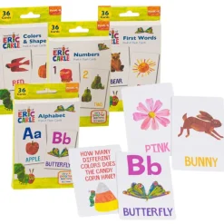 New 4 Seasons Eric Carle Educational Flash Cards - 36 Cards - Ages PreK-K