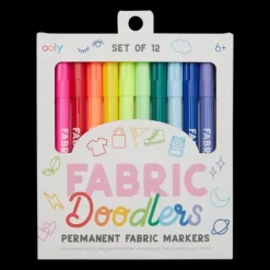 New Ooly Fabric Doodlers Markers - Set of 12