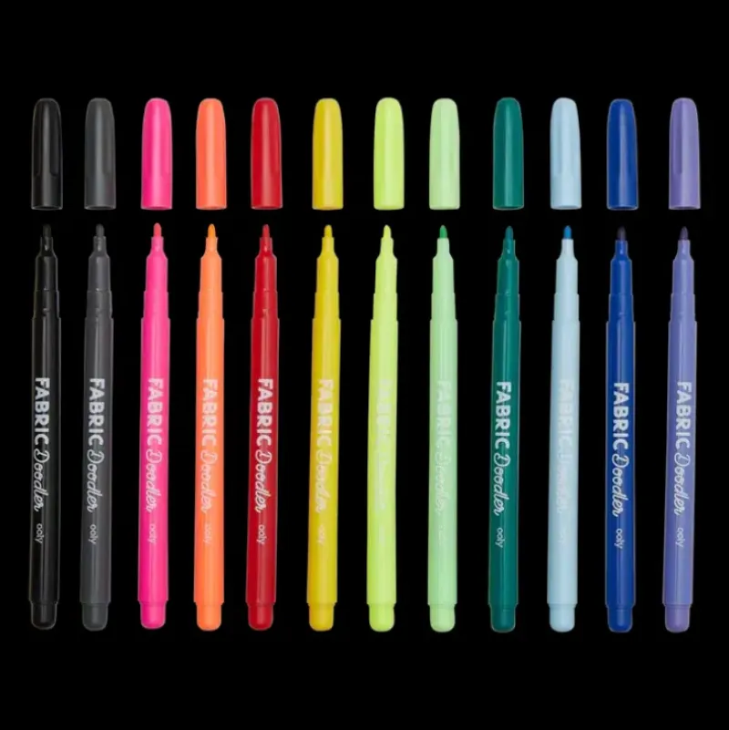 New Ooly Fabric Doodlers Markers - Set of 12
