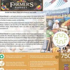 Best MasterPieces Farmer's Market - Old Mill Farm Stand - 750 Piece Puzzle