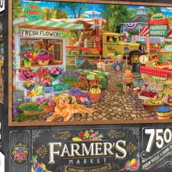 Outlet MasterPieces Farmer's Market - Sale on the Square - 750 Piece Puzzle