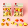 New Idako Fast Food Series Mini Erasers Card