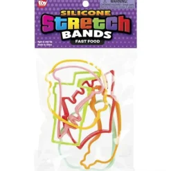 New The Toy Network Fast Food Silicone Stretch Bands
