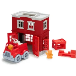 Outlet Green Toys Fire Station Playset