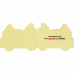 Discount Peaceable Kingdom Fire Truck Die Cut Birthday Card