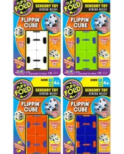 Best JA-RU Flip & Fold Sensory Toy Flippin' Cube