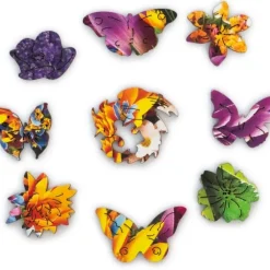 New Unidragon Flora - Blooming Bouquet Wooden Puzzle - 200 Pieces