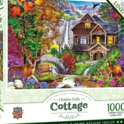 Online MasterPieces Flower Cottages - Hidden Falls Cottage - 1000 Piece Puzzle