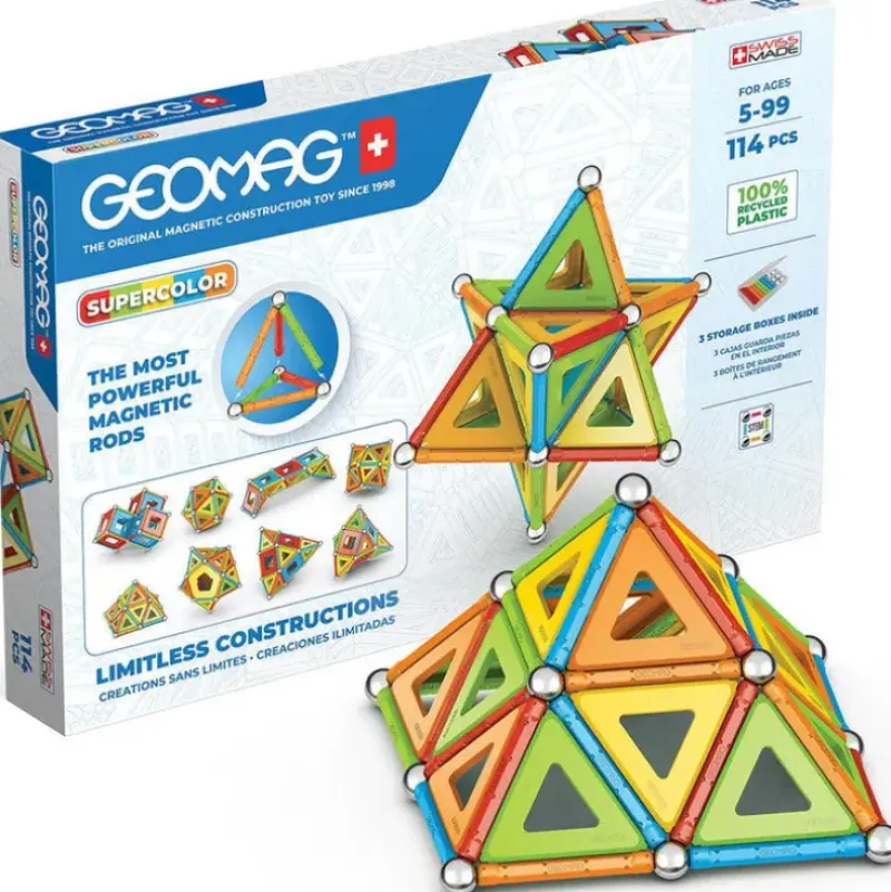 Geomag Supercolor Panels Recycled 114 Pieces