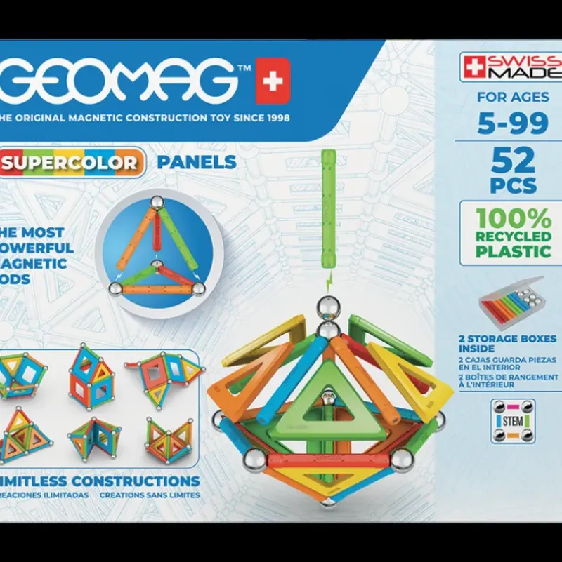 New Geomag Supercolor Panels Recycled 52 Pieces