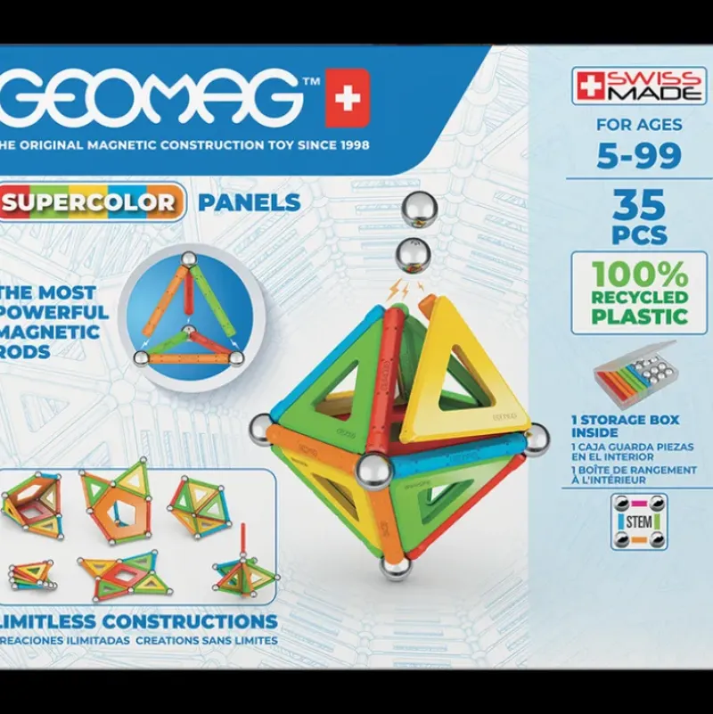 Hot Geomag Supercolor Panels Recycled 35 Pieces