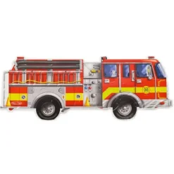 Discount Melissa u0026 Doug Giant Fire Truck Floor Puzzle - 24 Pieces