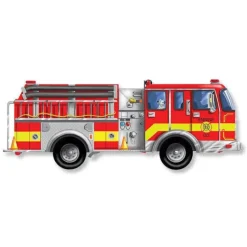 Discount Melissa u0026 Doug Giant Fire Truck Floor Puzzle - 24 Pieces