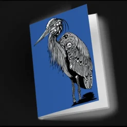New Legacy Bound Great Blue Heron Blank Notecard