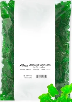 Clearance Albanese Confectionery Green Apple Gummi Bears 5lb