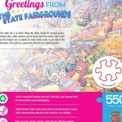 Best MasterPieces Greetings From - The State Fairgrounds - 550 Piece Puzzle