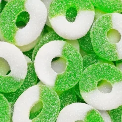 Clearance Albanese Confectionery Gummi Apple Rings 4.5 lb. Bag