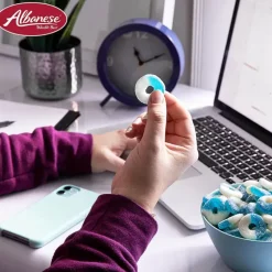 Online Albanese Confectionery Gummi Blue Raspberry Rings 4.5 lb. Bag