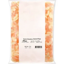 Sale Albanese Confectionery Gummi Strawberry Banana Rings 4.5 lb. Bag