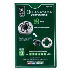 New University Games Hanayama Cast Puzzle - Hex - Level 3
