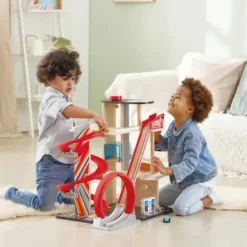 Hot Hape Gearhead Stunt Garage Wooden High Rise Car Parking Lot