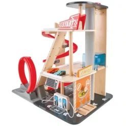 Hot Hape Gearhead Stunt Garage Wooden High Rise Car Parking Lot