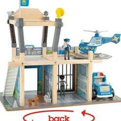 Clearance Hape Metro Police Station Play Toy Set With Sounds And Lights
