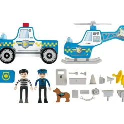 Clearance Hape Metro Police Station Play Toy Set With Sounds And Lights
