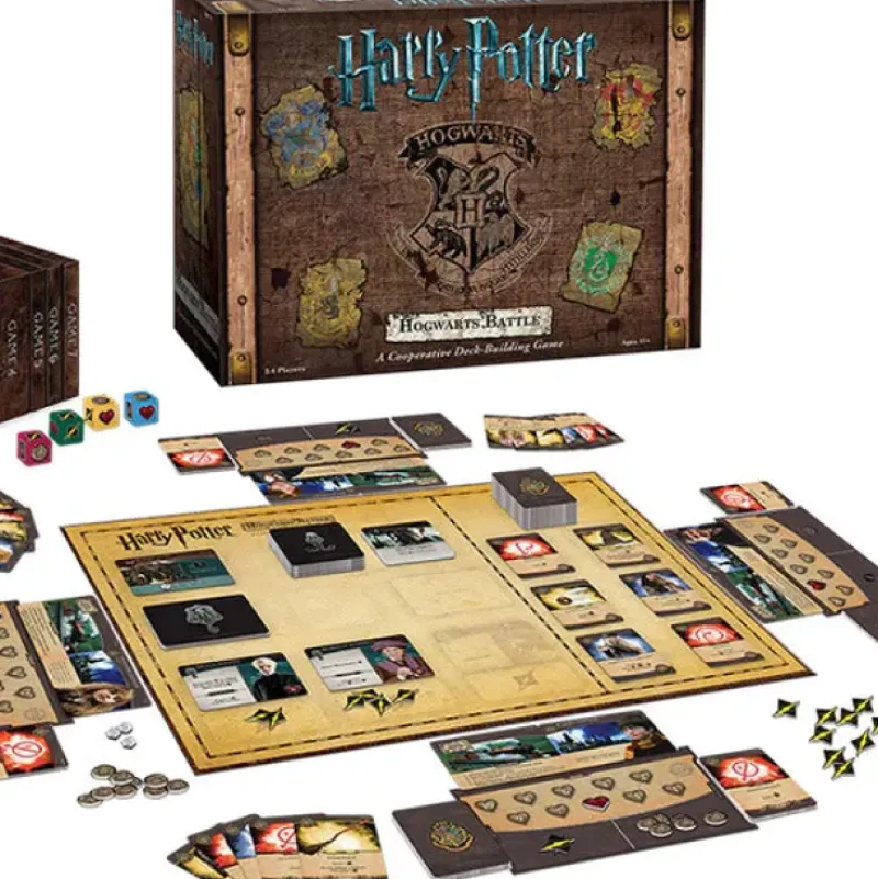 Clearance USAopoly Harry Potter Hogwarts Battle: A Cooperative Deck-Building Game