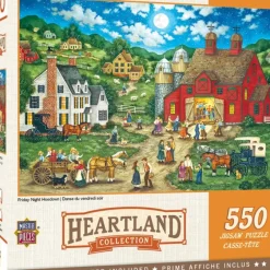 Clearance MasterPieces Heartland Collection - Friday Night Hoe Down - 550 Piece Puzzle