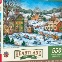 New MasterPieces Heartland Collection - Snowball Ambush - 550 Piece Puzzle