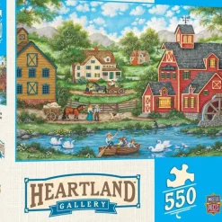 Best MasterPieces Heartland Collection - Swan Pond -550 Piece Puzzle