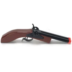 New Parris Toys Hex Double Barrel Wooden Pistol 10" Long