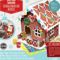 Online MasterPieces Holiday Buildable Wood Paint Kit - Gingerbread House