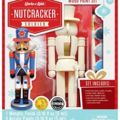 Hot MasterPieces Holiday Wood Paint Kit - Nutcracker Soldier