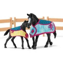 Schleich Horse Box with Mare and Foal