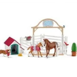 Outlet Schleich Horse Club Hannah's Guest Horses with Ruby the Dog
