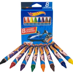 4 Seasons Hot Wheels 8 Count Jumbo Crayons
