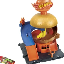 New Mattel Hot Wheels City Downtown Burger Drive-Thru