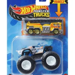 Hot Mattel HOT WHEELS Monster Truck plus Car - Night Shifter